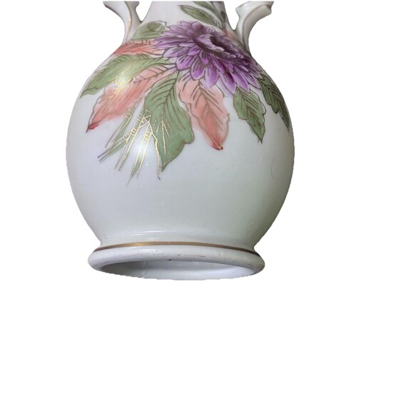 Meissen Porcelain Vase w/ 2 Blue Crossed Arrows Hand Painted. Gold Trim - Picture 2 of 16